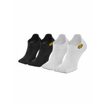 Set od 2 para unisex niskih čarapa Vibram Fivefingers No Show S15N12P White/Black