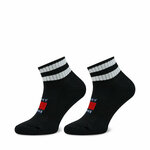 Visoke unisex čarape Tommy Hilfiger 701226106 Black/White 003