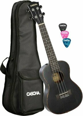 Cascha HH 2300L Koncertni ukulele Black