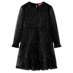 vidaXL Dječja haljina dugih rukava crna 92