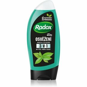 Radox Men Feel Strong gel za tuširanje i šampon 2 u 1 Mint &amp; Tea Tree 250 ml