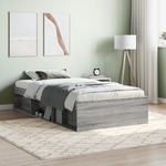 Okvir kreveta siva boja hrasta 90 x 200 cm