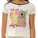 Majica kratkih rukava za djevojčice Lucky in Love Girls Rockin Rococo Lucky Lane Tee - white