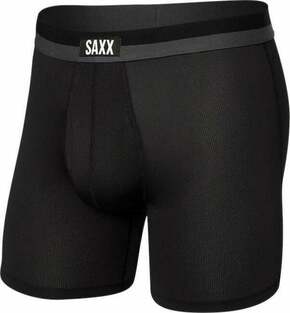 SAXX Sport Mesh Boxer Brief Black 2XL Donje rublje za fitnes