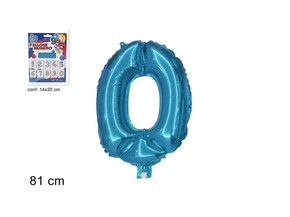 Balon folijski broj 0 plavi