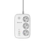 TELLUR SMART WIFI POWER STRIP, 3 OUTLETS PD30W, QC18W, 2XUSB 2.4A, 2500W, 10A, 2M