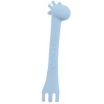 Kikka Boo silikonska žlica za hranjenje žirafa - Plava