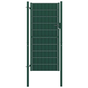 VidaXL Vrata za ogradu od čelika 100 x 164 cm zelena