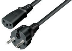 Transmedia Power Cable Schuko -IEC 320 plug 1