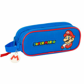 Dvostruka pernica Super Mario Play Plava Crvena 21 x 8 x 6 cm