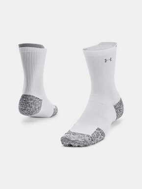 Čarape za tenis Under Armour Unisex ArmourDry™ Run Cushion Mid-Crew Socks 1P - white/black