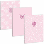 Ars Una: Soft Touch Pink Spring kockasta bilježnica A/4