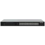 Intellinet 24-Port Gigabit Ethernet PoE+ Switch mit 2 SFP-Ports PoE-Strombudget 370 W 19'' 19'' mrežni prekidač 10 / 100 / 1000 MBit/s IEEE802.3af (15.4 W), IEEE802.3at (30 W)