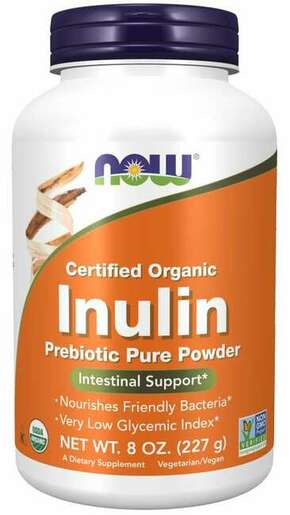 NOW Foods Inulin prebiotik čisti prah 227 g