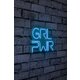 Ukrasna plastična LED rasvjeta, Girl Power - Blue
