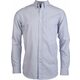 LONG-SLEEVED WASHED OXFORD COTTON SHIRT - Striped White-Oxford Blue,S