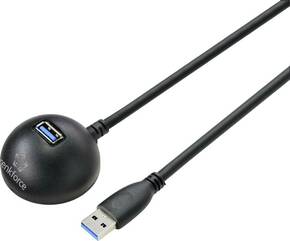 Renkforce USB kabel USB 3.2 gen. 1 (USB 3.0) USB-A utičnica 1.80 m crna RF-4969046