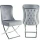 Chair DKD Home Decor 53 x 64 x 99,5 cm Grey Steel Plastic