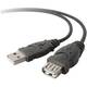 Belkin USB kabel USB 2.0 USB-A utikač, USB-A utičnica 3.00 m crna ul certificiran