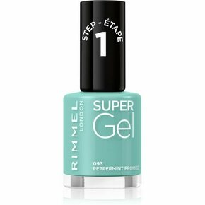 Rimmel Super Gel gel lak za nokte bez korištenja UV/LED lampe nijansa 093 Peppermint Promise 12 ml