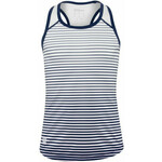 Majica kratkih rukava za djevojčice Wilson G Team Striped Tank - blue depths/white
