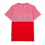 Muška majica Lacoste SPORT x Daniil Medvedev Jersey T-Shirt - pink/red/blue