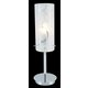 ITALUX MTM1674/1 W | Danni Italux stolna svjetiljka 46cm sa prekidačem na kablu 1x E27 bijelo, krom