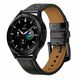 Tech-Protect® Leather Remen za Samsung Galaxy Watch 4/5/5 Pro/6 (40/42/43/44/45/46/47mm) Crni