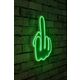 Ukrasna plastična LED rasvjeta, Middle Finger - Green