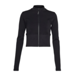 Ženski sportski pulover Calvin Klein Sameless Full Zip Jacket - black beauty
