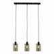 Crna stropna svjetiljka sa staklenim sjenilom 65x12 cm Vancouver - Light &amp; Living