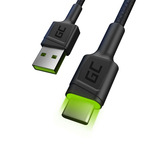 Green Cell KABGC06 USB Cable - USB-C 120cm Crna 120 cm USB kabel