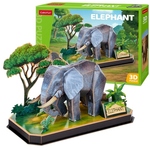 Puzzle 3D Prijatelji životinja slon - 42 dijela