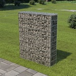 vidaXL Gabionski zid s poklopcima od pocinčanog čelika 80 x 20 x 100 cm