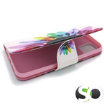 Preklopna futrola za iPhone 12 Pro Max White Flower