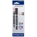 Pisaći pribor marker STAEDTLER DUO PREMANENTNI, 06mm I 1,5mm,