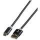 Roline USB kabel za punjenje USB 2.0 USB-A utikač, USB-Micro-B utikač 1.00 m crna sa zaštitom 11.02.8318