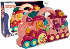 Kids Interactive Toy Locomotive Animal Sounds Red