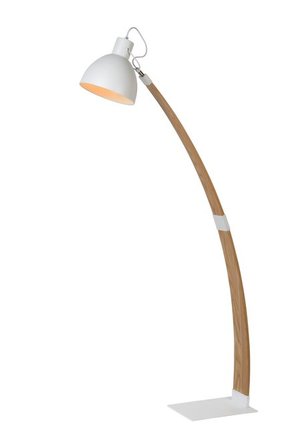 LUCIDE 03713/01/31 | Curf Lucide podna svjetiljka 143cm s prekidačem pomjerljivo 1x E27 drvo