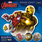 Wood Craft: Marvel Osvetnici - Iron Man 160 komada premium drvena slagalica - Trefl