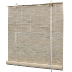 VidaXL Rolo zavjesa od bambusa prirodna boja 120 x 160 cm