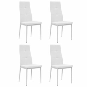 VidaXL Blagovaonske stolice 4 kom od umjetne kože 43 x 43