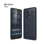 Nokia 8 plava premium carbon maska