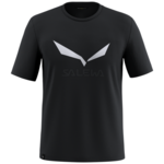 Muška majica Salewa Solidlogo Dri-Rel M S/S Tee Veličina: L / Boja: crna