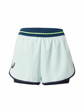 ASICS Sportske hlače pastelno plava / smaragdno zelena