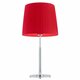 ARGON 3846 | Asti-AR Argon stolna svjetiljka 66cm sa prekidačem na kablu 1x E27 krom, crveno