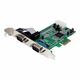 StarTech.com 2 Port Native PCI Express RS232 Serial Adapter Card with 16550 UART - serial adapter - PCIe - RS-232 x 2