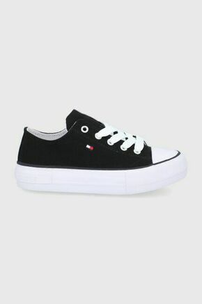 Tenisice Tommy Hilfiger Low Cut Lace-Up Sneaker T3A4-32118-0890 M Black 999