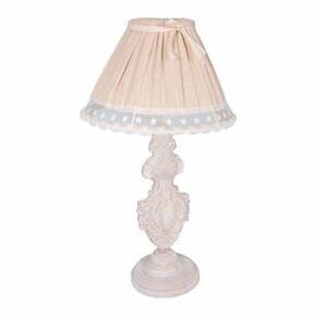 Svijetlo ružičasta stolna lampa s tekstilnim sjenilom (visina 56 cm) – Antic Line