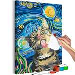 Slika za samostalno slikanje - Freaky Cat 40x60